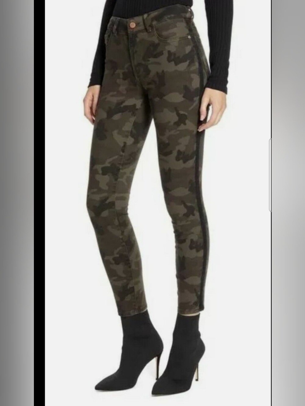 NWT DL1961 Florence Instasculpt Camo Skinny Jeans 24